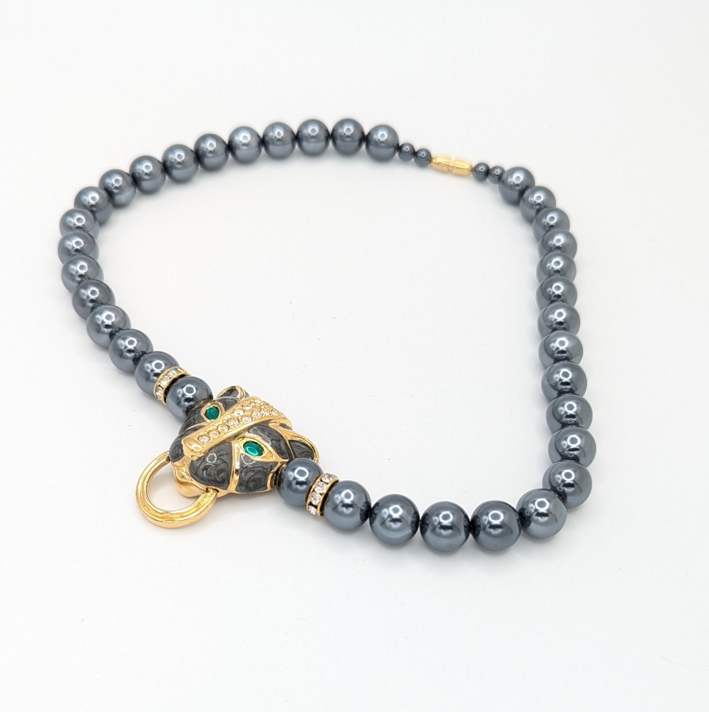 KJL For Avon Dutchess of Windsor Panther Necklace - Picture 4 of 8
